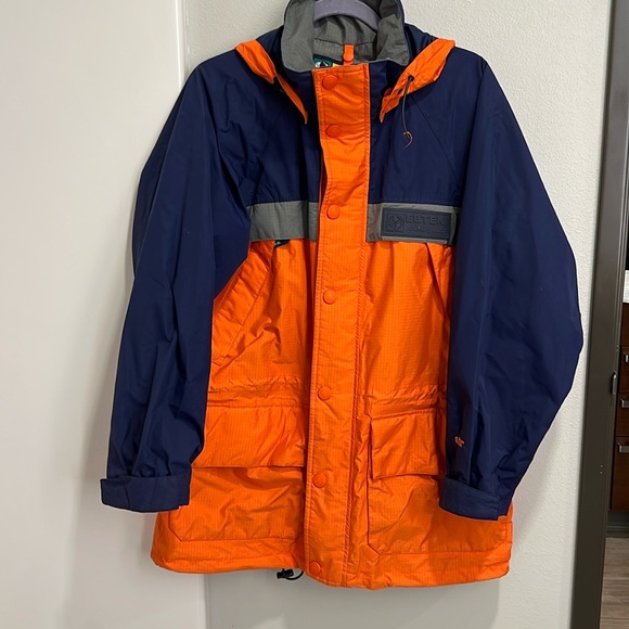 Gore Tex & Eddie Bauer Blue and Orange Performance Jacket Men's Size Small